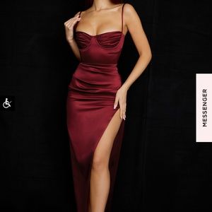 HOUSE OF CB midi dress with slit